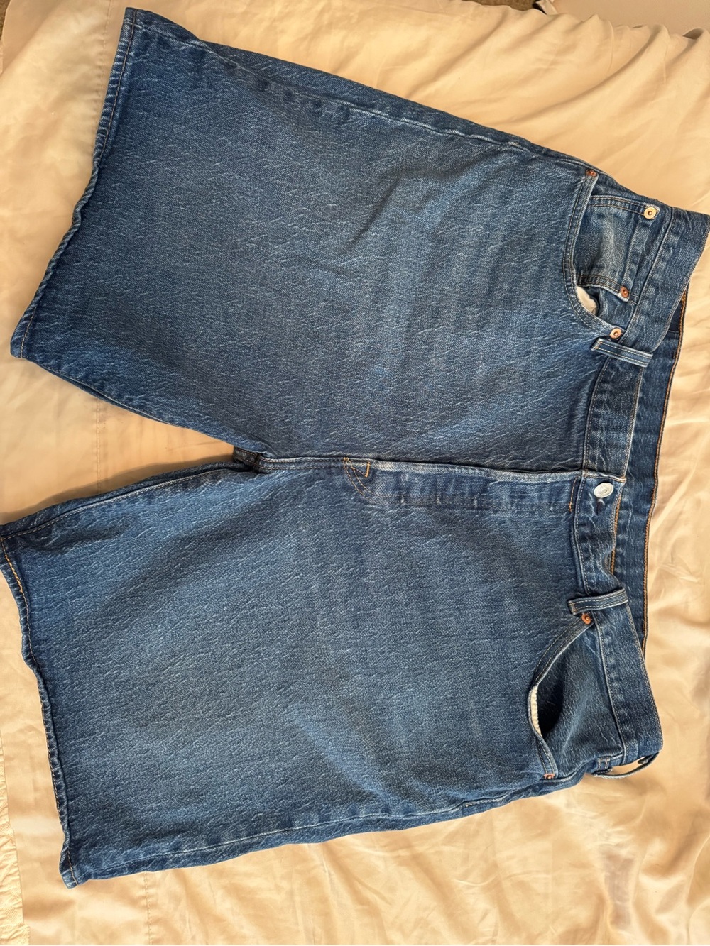 Levi's Blue Denim 501 Shorts